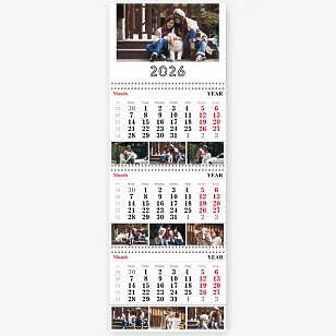 Шаблон милого настенного календаря