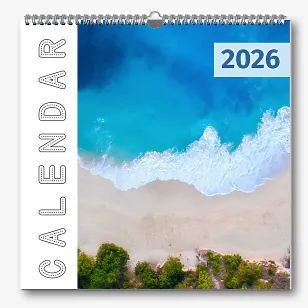 Шаблон календаря з фото подорожей