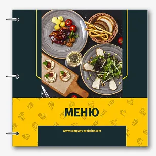 Шаблон меню ресторану