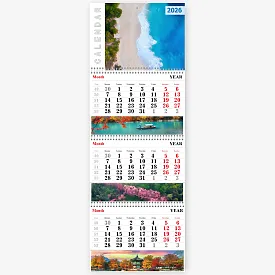 Шаблон календаря з фото подорожей