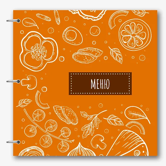 Шаблон основного меню для ресторану