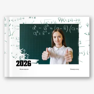 Шаблон випускної фотокниги для математичного класу