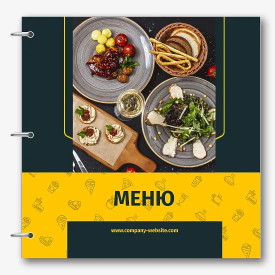 Шаблон ресторанного меню