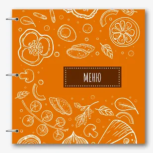 Шаблон основного меню для ресторана