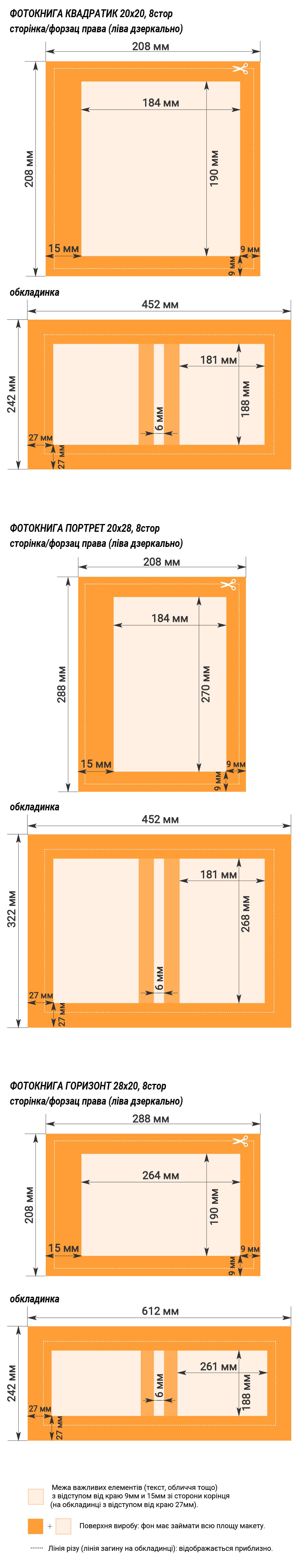 Вимоги до макетів випускних фотокниг